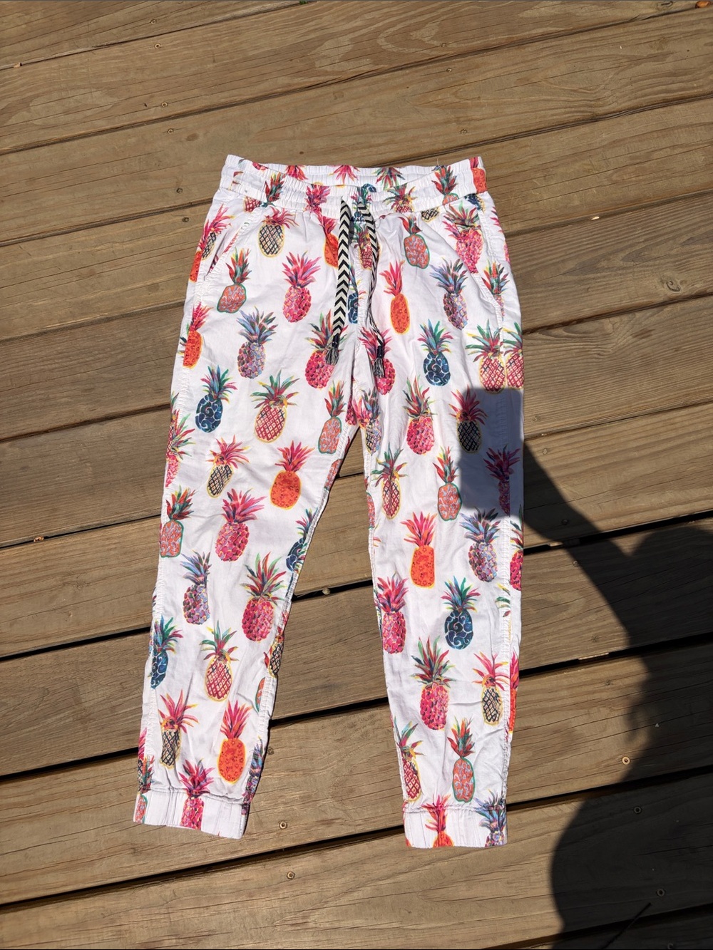 J Crew Pineapple Print Pants